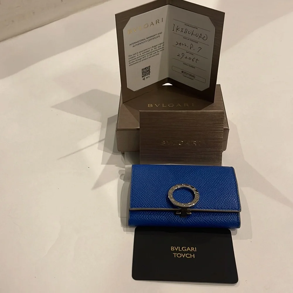Bulgari Card Wallet w/ Certification, really unique and sophisticated
